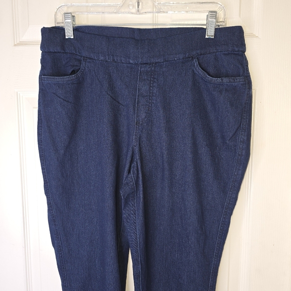 Womens Columbia Pull On Dark Blue Jeans L - Picture 3 of 10